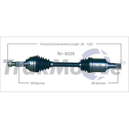 Surtrack Axle Cv Axle Shaft, Ni-8225 NI-8225